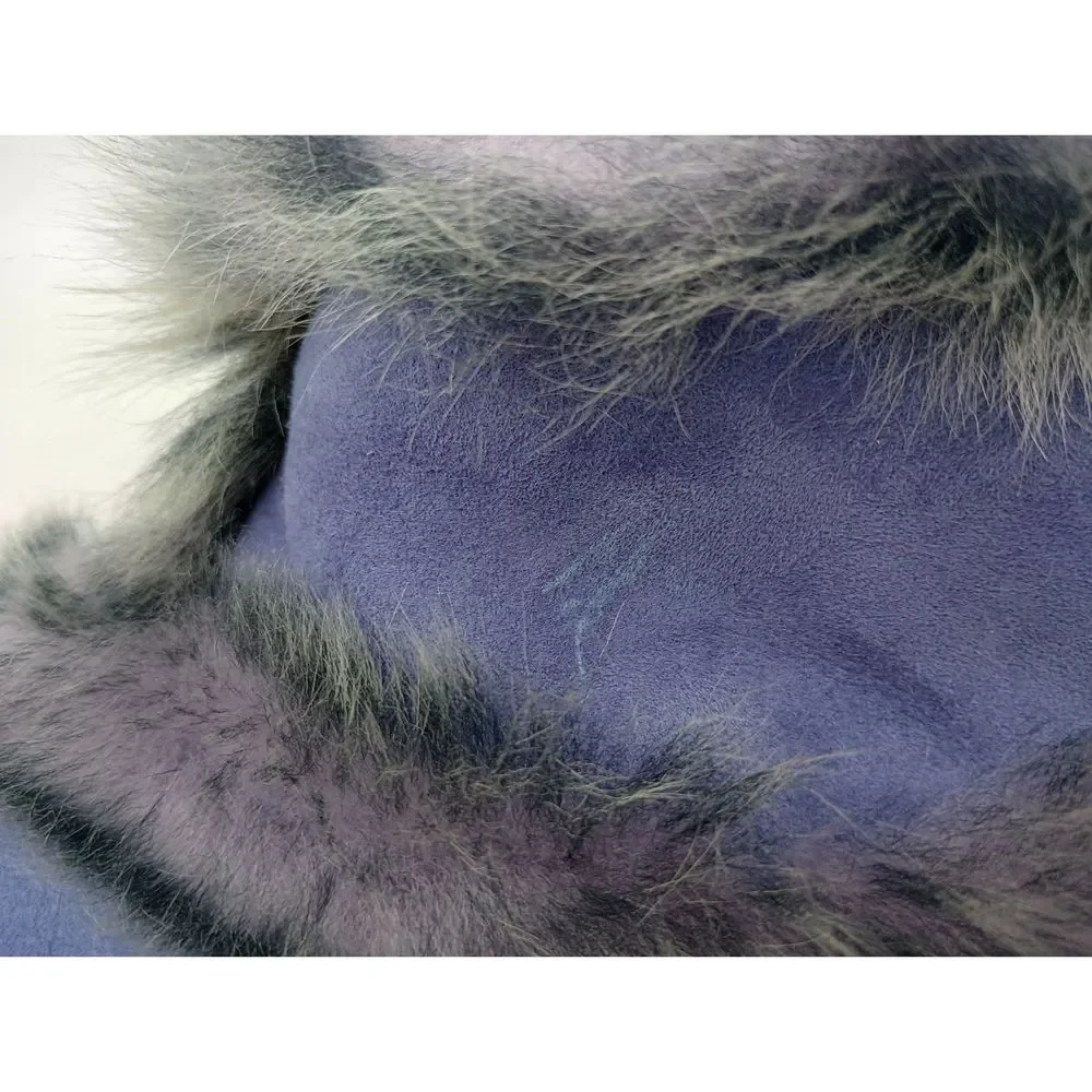 Acne Studios Lilac Purple Fur Shearling Bucket Hat Size S/M - Picture 7 of 9